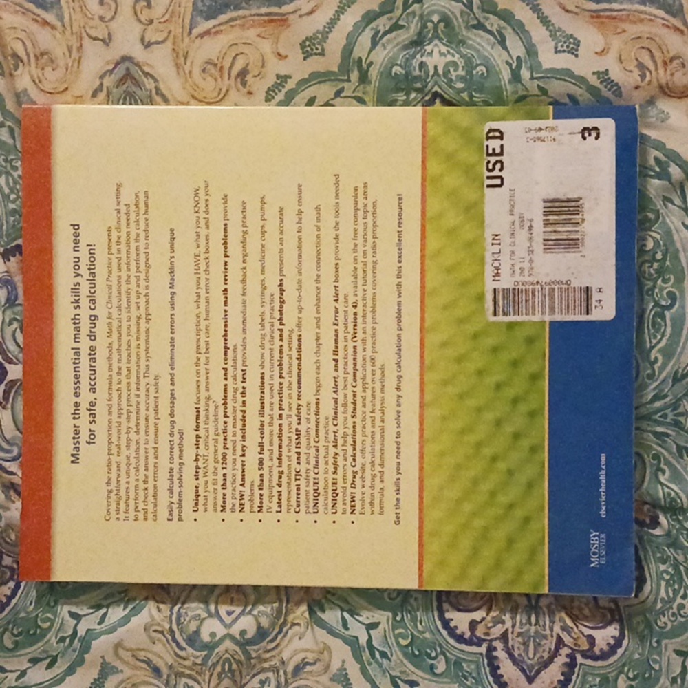 Math for Clinical Practice Book - Picture 2 of 2